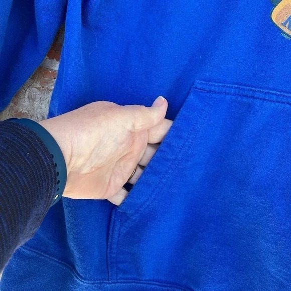 Port Company Blue Ravenclaw Ring Spun Hooded Sweatshirt - Picture 2 of 7